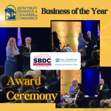 photo collage from the Business of the Year event